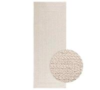 vidaXL Tapis ZIZUR crème 80x200 cm Aspect de Jute intérieur extérieur