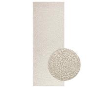 Vidaxl Tapis Zizur Crème 80x200 Cm Aspect De Jute Intérieur Extérieur
