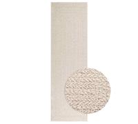 vidaXL Tapis ZIZUR crème 80x250 cm Aspect de Jute intérieur extérieur, Tapis d'extérieur, Tapis de Sol, Tapis d'intérieur, Tapis de Porte, Moquette