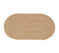 vidaXL Tapis ZIZUR Marron 150 x 80 cm Polypropylène, Tapis Ovale Moderne pour extérieur, résistant aux UV, Parfait pour Votre Jardin, terrasse et Salon