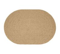 vidaXL Tapis ZIZUR Marron 230 x 160 cm Polypropylène, Tapis Ovale Moderne pour extérieur, résistant aux UV, Parfait pour Votre Jardin, terrasse et Salon