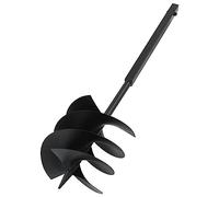 vidaXL Tarière de Sol avec Manche 250 mm et Tube d'Extension 8 m Outil de Perçage de Trous Jardinage Jardin Extérieur en Spirale Acier