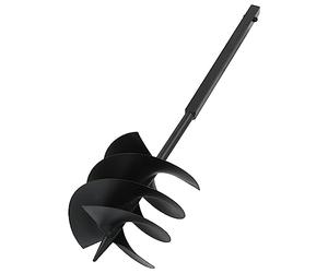 vidaXL Tarière de Sol avec Manche 250 mm et Tube d'Extension 8 m Outil de Perçage de Trous Jardinage Jardin Extérieur en Spirale Acier