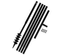 vidaXL Tarière de sol avec manche 80 mm et tube d'extension 5 m Acier