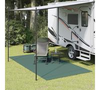 Vidaxl Tarp De Camping Anthracite 4x2 M Vert Polyéthylène 4 X 3,5 M