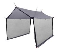 Vidaxl Tarp De Camping Avec Murs En Maille Gris Et Orange