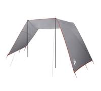 vidaXL Tarp de Camping Gris et Orange | Imperméable, Résistant aux Flammes, 250 x 240 x 220 cm, Solide et Résistant au Vent, Indispensable pour Toute Aventure, Parfait pour la Rando et Le Camping