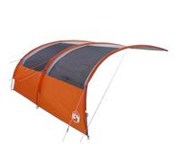 vidaXL Tarp de Camping réglable - Gris et Orange, Toile imperméable. Super pour Les randos et Le Camping. Ce tarp Portable est Essentiel pour tes Aventures, Te protégeant des intempéries, Que ce Soit