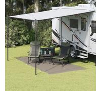 Vidaxl Tarp De Tente Gris Clair Polyester 200 X 400 Cm Léger