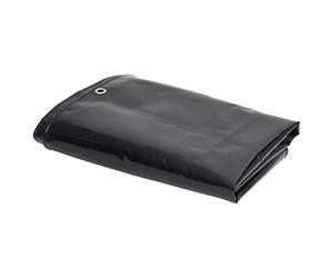 vidaXL Tarps Noir 1,5 x 6 m Toile avec revêtement en PVC
