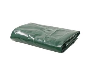 vidaXL Tarps Vert 4 x 7 m Toile avec revêtement en PVC