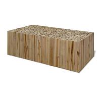 vidaXL Teck Authentique Table Basse 90x50x30 cm Table d'Appoint Meubles de Canapé