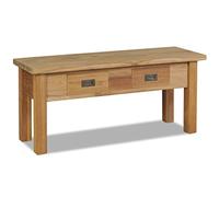 Vidaxl Banc D'entrée Teck Massif 90 X 30 X 40 Cm