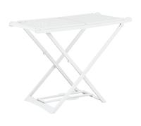 vidaXL ¿¿tendoir ¿¿ linge pliable Blanc Plastique