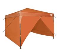 Vidaxl Tente À Abri Orange 300 X 300 X 227 / 236 / 245 Cm Tissu Oxford