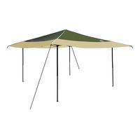 Vidaxl Tente À Abri Vert 400 X 400 X 227 / 236 / 245 Cm Tissu Oxford