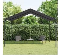 vidaXL Tente à auvent anthracite 4x3 m acier et tissu, gazebo, tente de jardin, gazebo extérieur, gazebo de jardin 362453