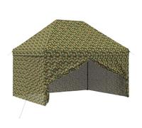 vidaXL Tente à auvent avec 4 parois latérales - 2,9 x 4,3 m - Camouflage militaire
