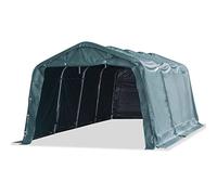 vidaXL Tente amovible pour bétail PVC 550 g/m² 3,3 x 6,4 m Vert foncé