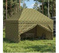 vidaXL Tente canopée avec 4 parois 2 95 x 4 1 m Camouflage militaire 42036826