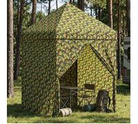 vidaXL Tente canopée avec 4 parois 2 x 2 m Camouflage militaire