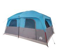 vidaXL Tente de Cabine familiale 10 Personnes Bleu imperméable