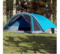 vidaXL Tente de cabine familiale 6 personnes bleu imperméable, tente, abri de camping, abri de jardin, tente de camping, 94747