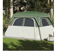 vidaXL Tente de cabine familiale 6 personnes vert imperméable, tente, tente de jardin, abri extérieur, tente de camping, 94545