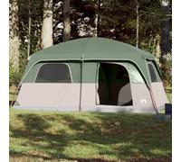 Vidaxl Tente De Cabine Familiale 8 Personnes Vert Imperméable