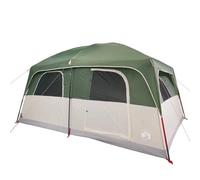 Vidaxl Tente De Cabine Familiale 10 Personnes Vert Imperméable