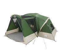 vidaXL Tente de cabine imperméable pour 10 personnes, vert, tente de camping moderne, cabine pour 10 personnes, tente d'extérieur spacieuse, équipement résistant aux intempéries, pour la famille