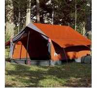 Vidaxl Tente De Camping 2 Personnes Gris Et Orange Imperméable
