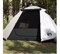 vidaXL Tente de Camping 2 Personnes, Tente d'Ombrage avec Sac, Auvent Portable avec Parois Latérales pour Randonnée, Blanc 94326