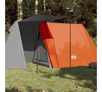Vidaxl Tente De Camping 3 Personnes Gris Et Orange Imperméable