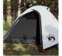 vidaXL Tente de Camping 3 Personnes, Tente d'Ombrage avec Sac, Auvent Portable avec Parois Latérales pour Randonnée, Blanc 94334