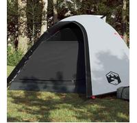 vidaXL Tente de Camping 4 Personnes, Tente d'Ombrage avec Sac, Auvent Portable avec Parois Latérales pour Randonnée, Blanc 94338