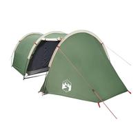 Vidaxl Tente De Camping Tunnel 4 Personnes Vert Imperméable