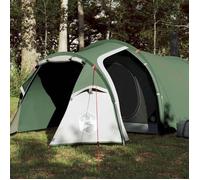 vidaXL Tente de Camping 4 Personnes, Tente d'Ombrage avec Sac de Transport, Auvent Portable avec Parois Latérales pour 94390