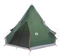 Vidaxl Tente De Camping Tipi 4 Personne Vert Imperméable