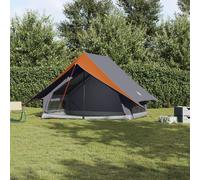 Vidaxl Tente De Camping 5-Personnes Grise Et Orange