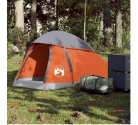 vidaXL Tente de camping 94790 dôme 1 personne imperméable gris et orange