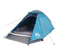 vidaXL Tente de Camping à dôme 2 Personnes Bleu imperméable