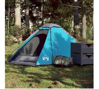 vidaXL Tente de Camping à dôme 2 Personnes Bleu imperméable