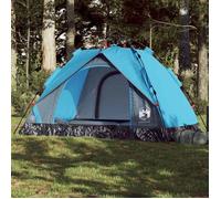 vidaXL Tente de camping à dôme 2 personnes libération rapide bleu 4004190