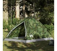 vidaXL Tente de Camping à dôme 2 Personnes Camouflage imperméable, Tente, abri de Camping, abri de Jardin, Tente de Jardin, abri extérieur