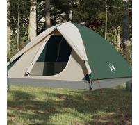 Vidaxl Tente De Camping À Dôme 3 Personne Vert Imperméable