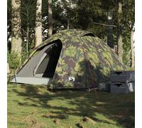 Vidaxl Tente De Camping À Dôme 3 Personnes Camouflage Imperméable