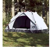 vidaXL Tente de camping à dôme 3 personnes libération rapide Noir G