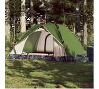 vidaXL Tente de camping à dôme 3 personnes libération rapide Vert