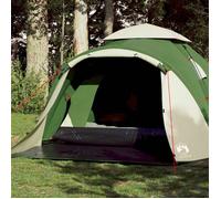 vidaXL Tente de camping à dôme 3 personnes vert libération rapide, tente, abri de camping, abri de jardin, tente de jardin, 4004226